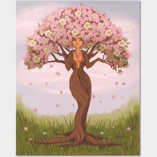 Cherry Blossom Bombshell Posters and Art